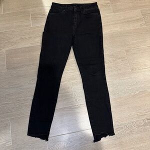 Joes Jeans Skinny with Fray Hem size 26 faded black